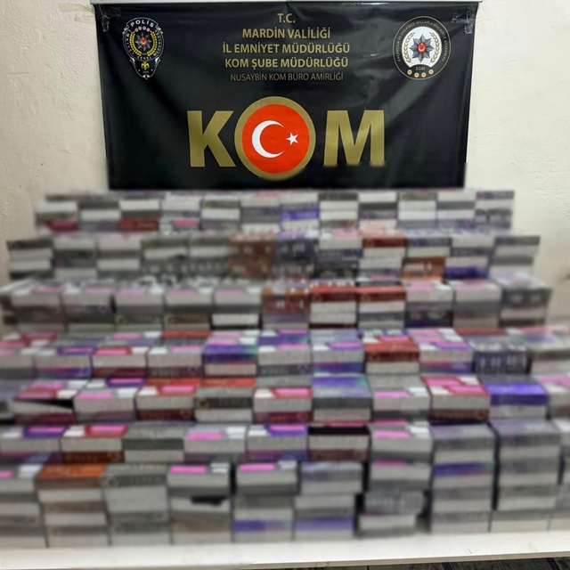 Mardin'de 12 bin 780 paket elektronik sigara kiti ele geçirildi
