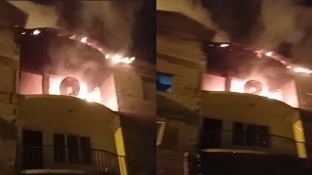 Hakkari'de korkutan ev yangını