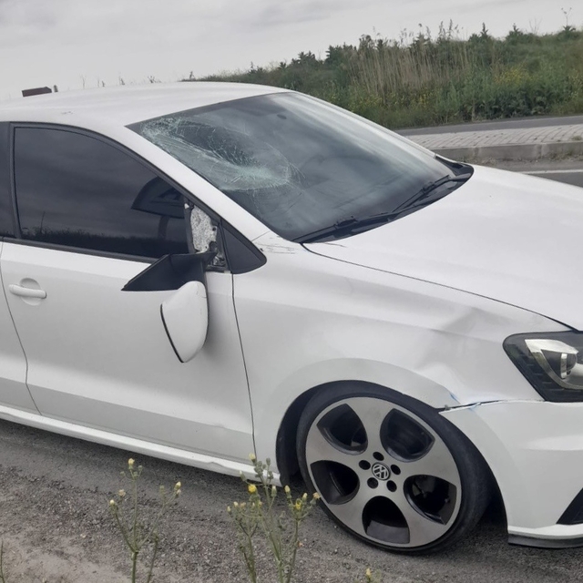 Tekirdağ'da otomobilin çarptığı yaya yaralandı