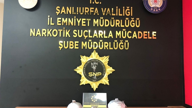 Şanlıurfa'da 6 kilo 800 gram uyuşturucu ele geçirildi