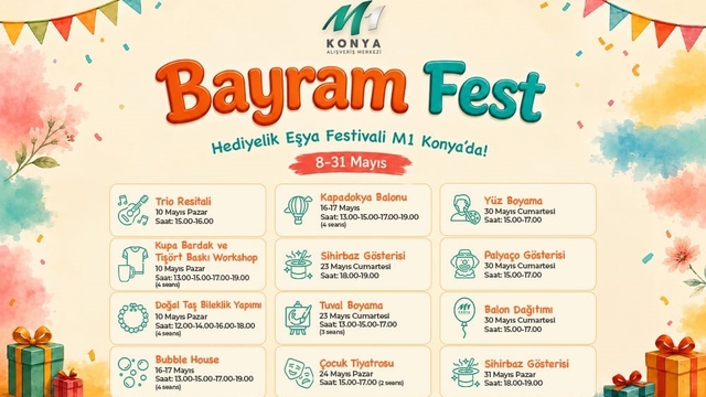 M1 Konya'da "Bayram Fest" başladı