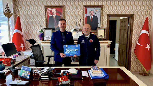 Suluova Kaymakamı Gürçam, Filistin'e kurban bağışında bulundu