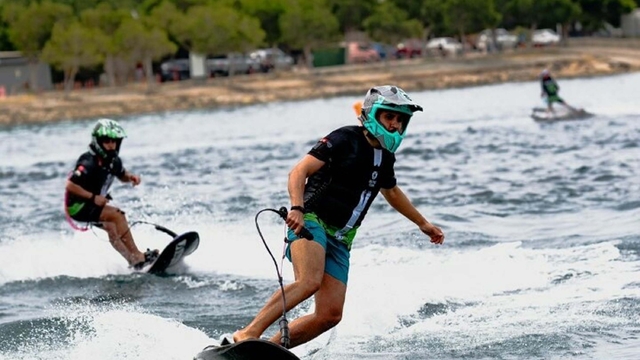 Bodrum'da su jeti, flyboard ve motosurf yarışları nefes kesti