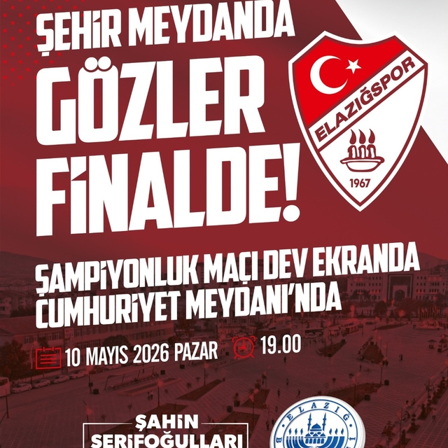 Elazığ'da dev ekran kurulacak