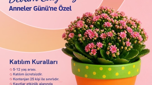 Forum Manisa'da Anneler Günü çocukların elinden renkleniyor