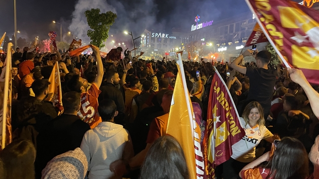 Galatasaray'ın şampiyonluğu Konya'da coşkuyla kutlandı