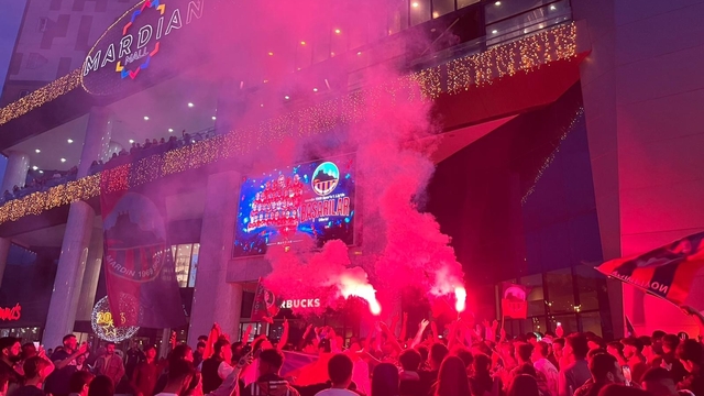 Mardin'de şampiyonluk gecesinin adresi Mardian Mall oldu