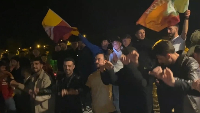 Kars'ta Galatasaray coşkusu sokaklara taştı