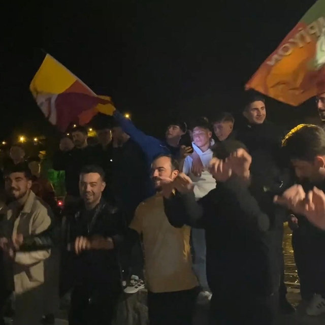 Kars'ta Galatasaray coşkusu sokaklara taştı