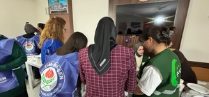 Kars'ta Yeşilay gönüllülerinden renkli atölye etkinliği