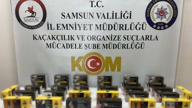 İlkadım'da iş yerine kaçak sigara baskını