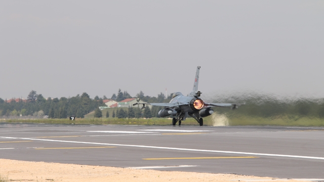 Efes 2026 için F-16'lar Eskişehir'den böyle havalandı