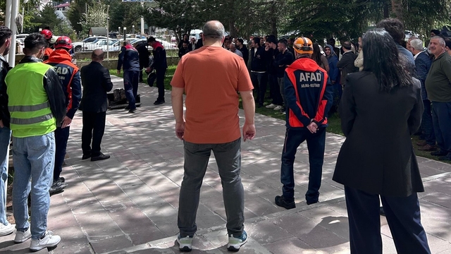 Adliyede iş sağlığı ve güvenliği tatbikatı yapıldı