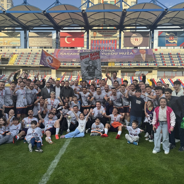 Karabük 1.Amatör Lig'de şampiyon Safranboluspor