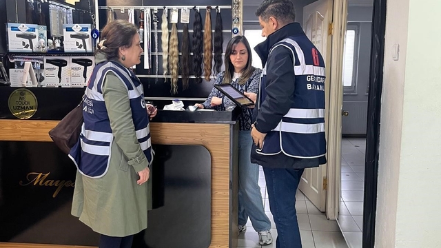 Zonguldak'ta kuaför ve güzellik salonları denetlendi
