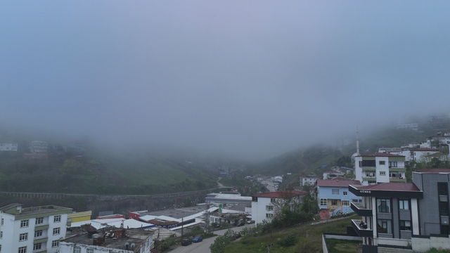 Samsun'da sis etkili oluyor