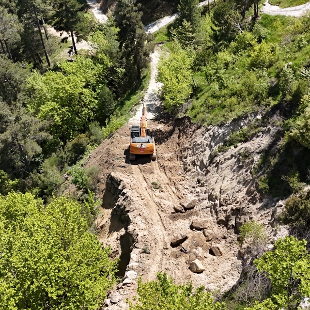 Bozdoğan'da Madran Yayla yolunda çalışmalar tamamlandı