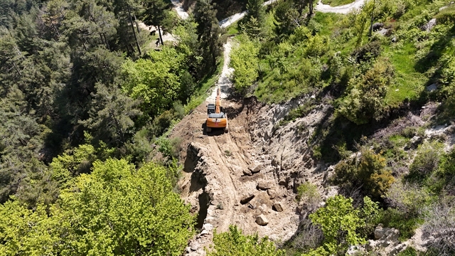 Bozdoğan'da Madran Yayla yolunda çalışmalar tamamlandı