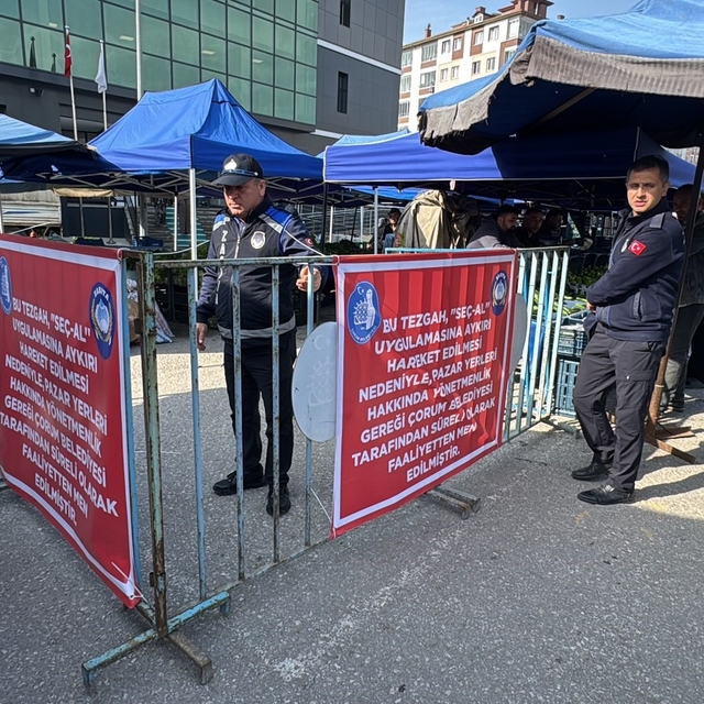 Müşterilerin ürün seçmesine izin vermeyen pazarcının tezgahına kapatma ceza...