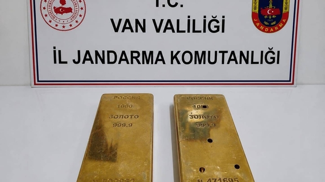 Van'da 2 kilogram külçe altın ele geçirildi