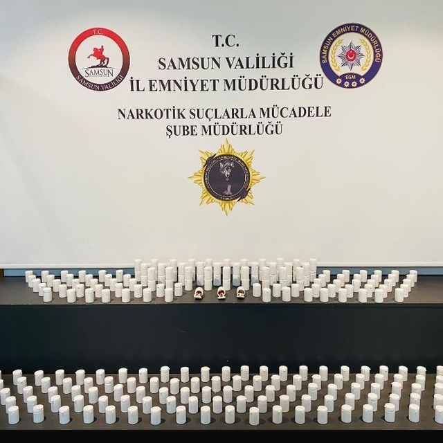 Samsun'da 10 bin uyuşturucu hap ele geçirildi