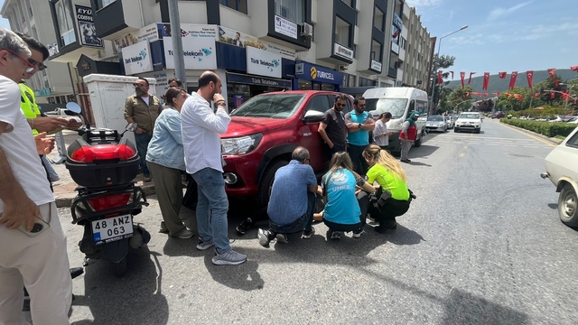 Menteşe'de trafik kazası: 1 yaralı