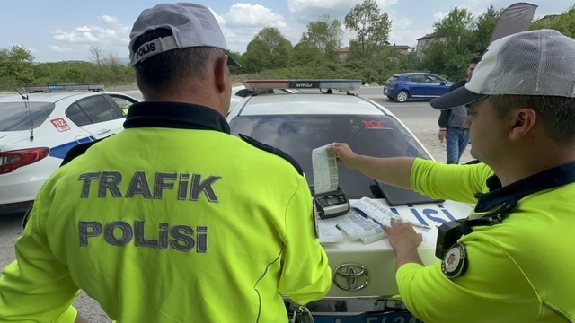 Düzce'de 161 araç trafikten men edildi