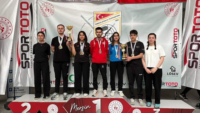 Havalı tüfek branşında Erzincan zirvede