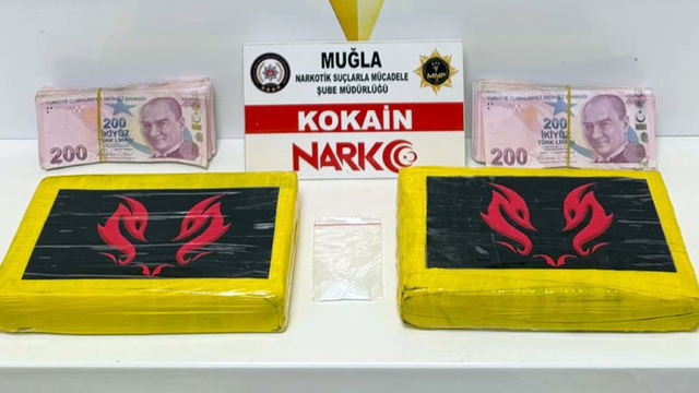 Muğla'da 2 kilo kokain ele geçirildi