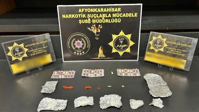 Afyonkarahisar'da uyuşturucu operasyonunda yakalanan zanlı tutuklandı