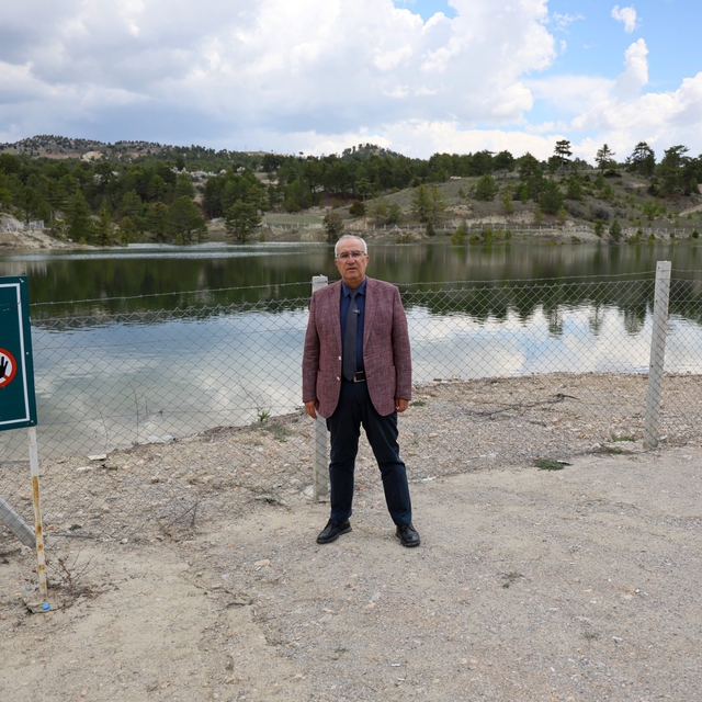 Dolup taşan gölet Çameli'ne bereket getirdi