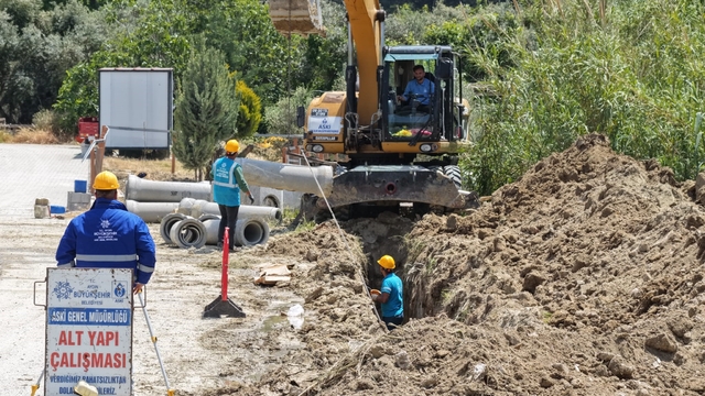 Aydın Büyükşehir'den Davutlar'da altyapı yatırımı