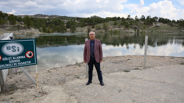 Dolup taşan gölet Çameli'ne bereket getirdi