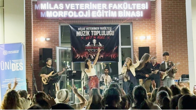 Milas Veterinerlik Fakültesi, müzik ve dayanışma şenliğine ev sahipliği yaptı