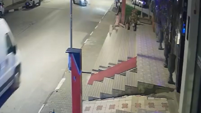 Tokat'ta 2 otomobilin çarpıştığı kaza kamerada
