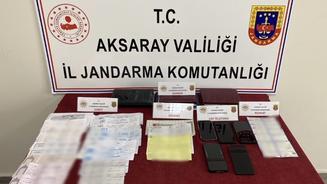 Aksaray'da tefeci operasyonu: 3 tutuklama