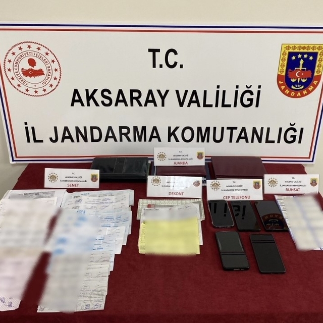 Aksaray'da tefeci operasyonu: 3 tutuklama