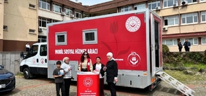 Sinop'ta "Mobil Sosyal Hizmet Aracı" sahada