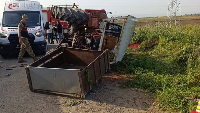 Hatay'da tırla çarpışan traktörün sürücüsü yaralandı