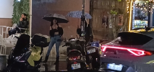 Tekirdağ'da gece saatlerinde sağanak yağış etkili oldu
