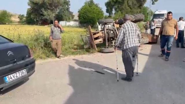 Hatay'da devrilen traktörün 80 yaşındaki sürücüsü öldü