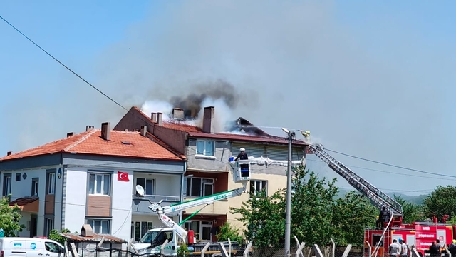 Balıkesir'de baca temizliği sırasında çıkan yangın söndürüldü