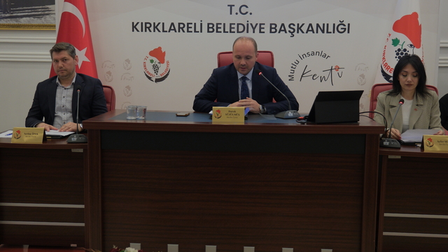 Kırklareli Belediye Meclisi toplantısı yapıldı
