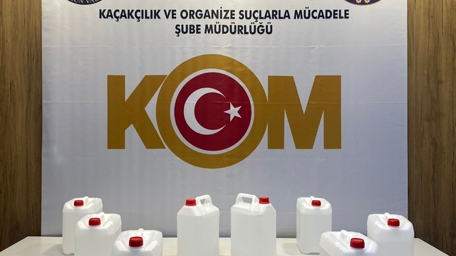 İlkadım'da 40 litre kaçak etil alkol ele geçirildi