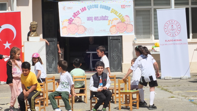 Keban'da "Yüz Yüze 100 Çocuk Oyunu Şenliği" düzenlendi