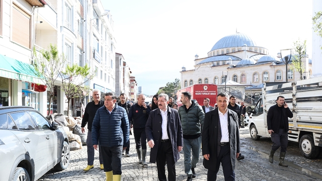 Samsun'da sel bölgesinde inceleme