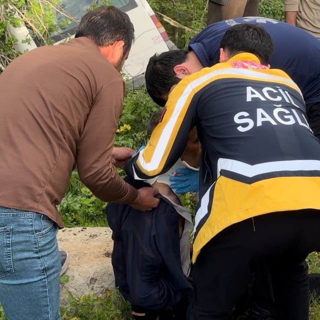 Şemdinli'de minibüs yoldan çıktı: 3 yaralı