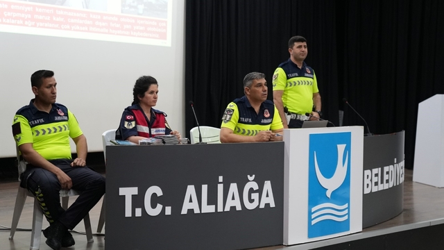 Aliağa'da güvenli sürüş ve şiddetle mücadele semineri