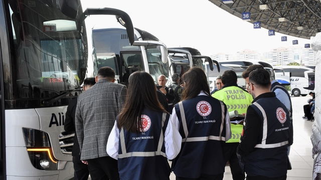Samsun'da Kurban Bayramı öncesi otogarda denetim yapıldı