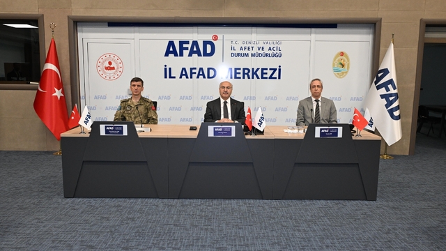 Denizli'nin afetlere karşı hazırlıkları gözden geçirildi
